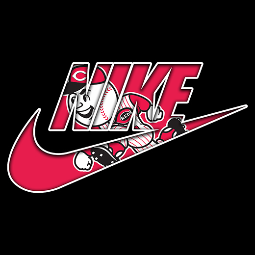 Cincinnati Reds Nike logo iron on paper